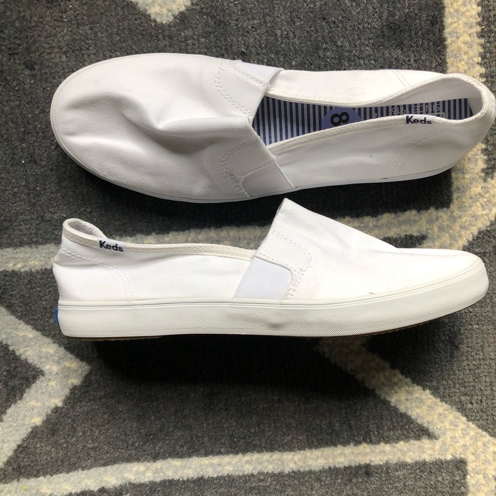 NWT Keds White Casual Sneakers Size 8.5